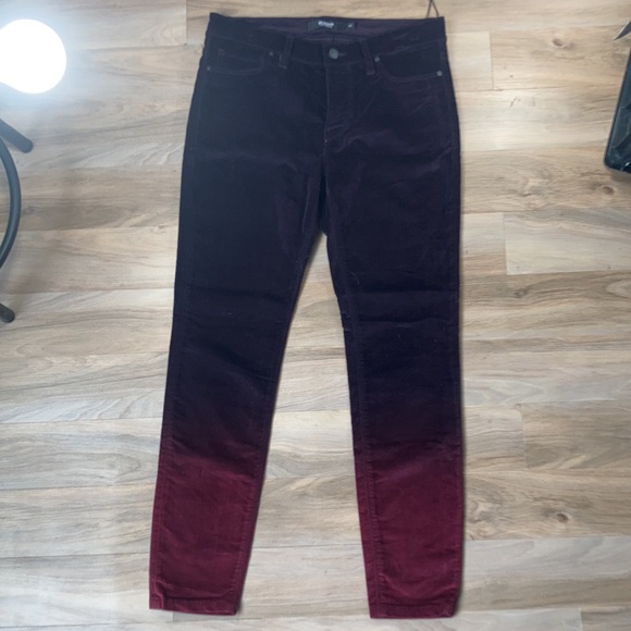 Hudson Jeans ombré velvet NICO mid rise super skinny ankle size 27 - Picture 4 of 14